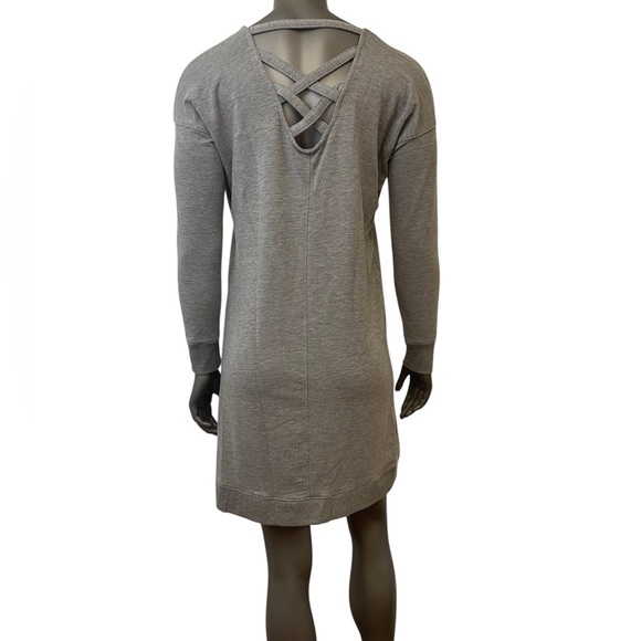 Thyme & Honey Dress Women’s M Gray Long Sleeve Casual Athleisure Short - Picture 2 of 7